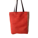 Tote naranja y camel